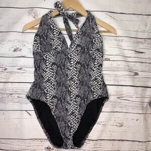 Catalina snake print bathing suit one piece full